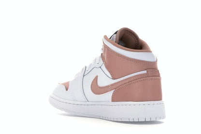Jordan 1 Mid White Rose Gold (GS)