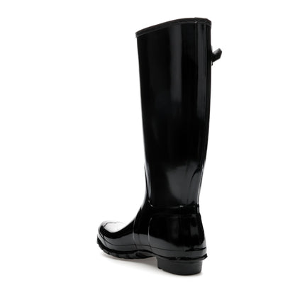 Hunter Original Tall Gloss Rain Boots Black (Women's)