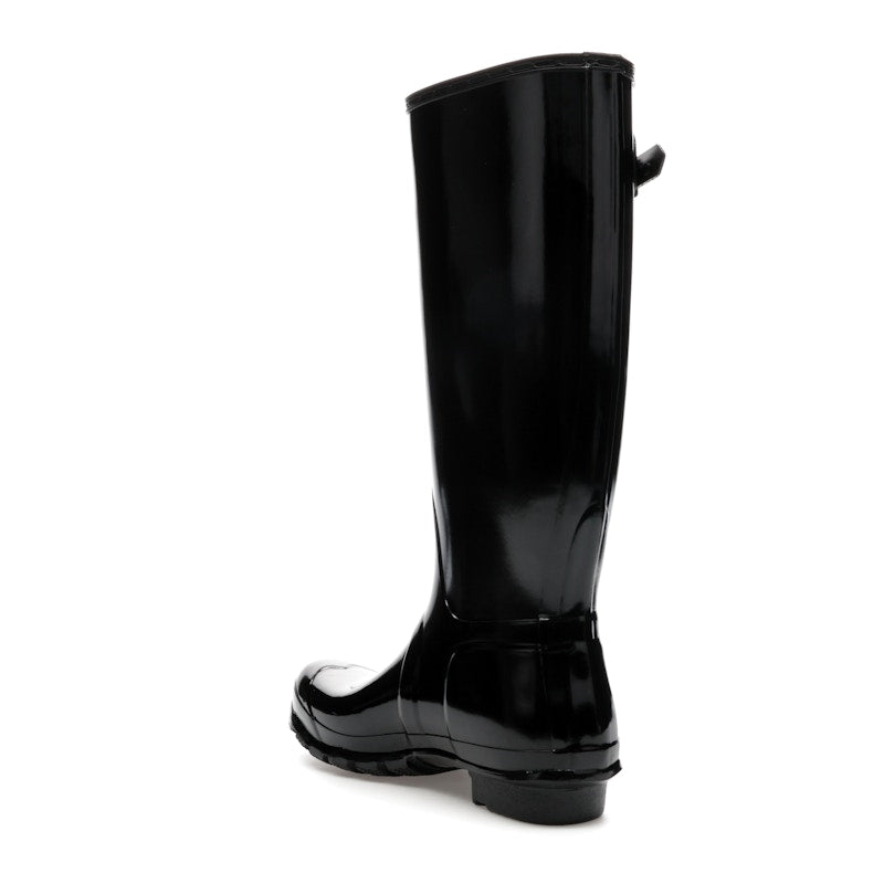 Hunter Original Tall Gloss Rain Boots Black (Women's)