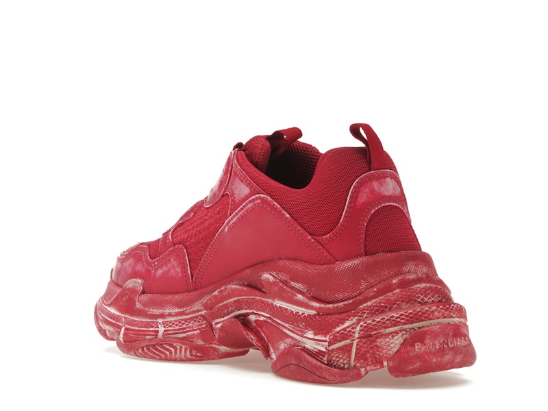 Balenciaga Triple S Faded Red