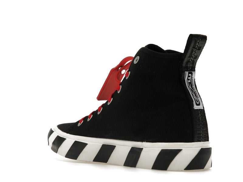 OFF-WHITE Vulcanized Hi Black Red Canvas