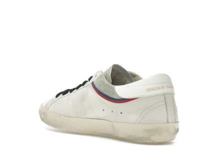 Golden Goose Super Star White Grey Red Blue