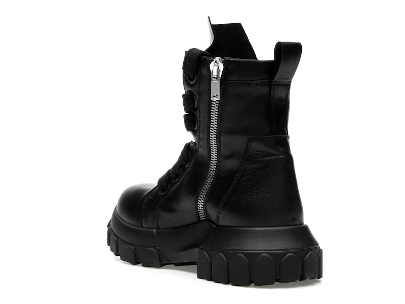 Rick Owens Lido Jumbo Laced Bozo Tractor Black
