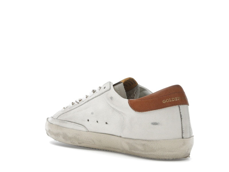 Golden Goose Super-Star White Grey Brown Heel Tab