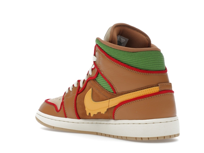 Jordan 1 Mid SE Cheeseburger