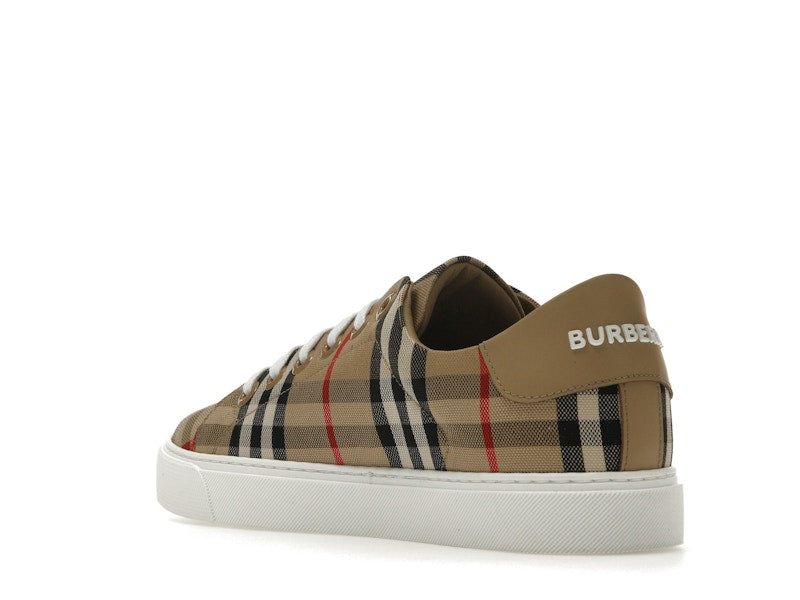 Burberry Vintage Check and Leather Sneakers Archive Beige Check Toe (Women's)