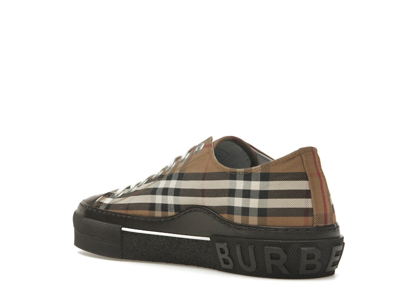 Burberry Vintage Check Lace-Up Sneaker Beige Brown