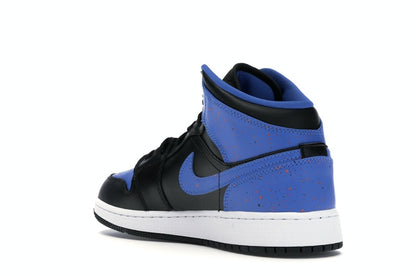Jordan 1 Mid Royal Paint Splatter (GS)