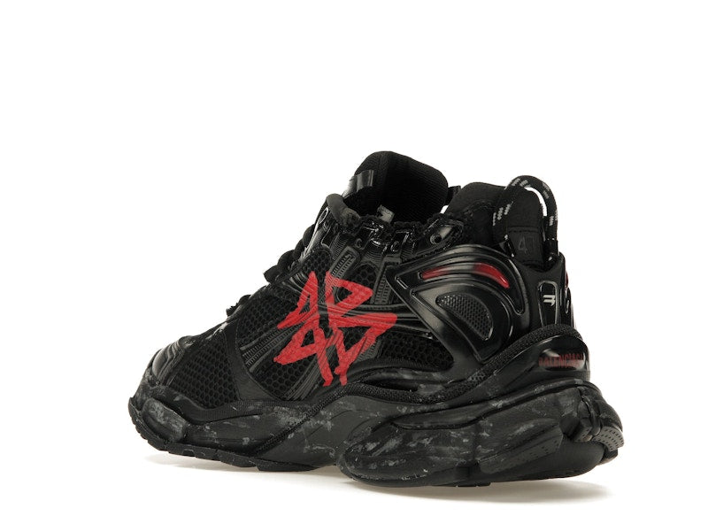 Balenciaga Runner Graffiti Black Red