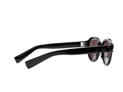Saint Laurent Round-Frame Acetate Sunglasses Black/Black/Black (SL546-30013743-001)