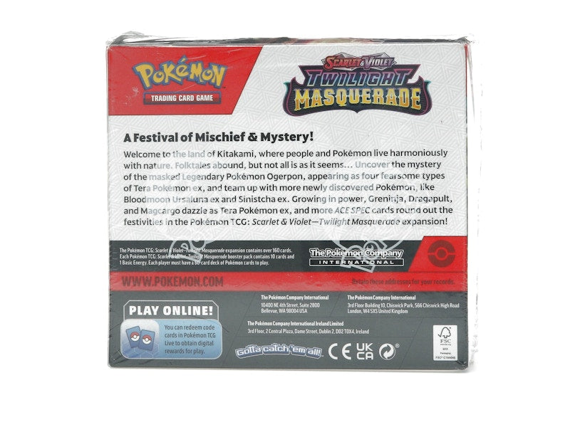 Pokémon Scarlet & Violet Twilight Masquerade Booster Box