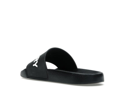 Burberry Logo Slides Black Optic White