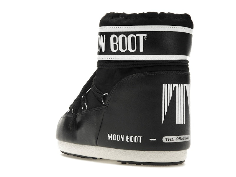 Moon Boot Icon Low Nylon Boot Black White