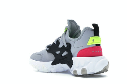 Nike React Presto Wolf Grey Black Rush Pink Volt (GS)