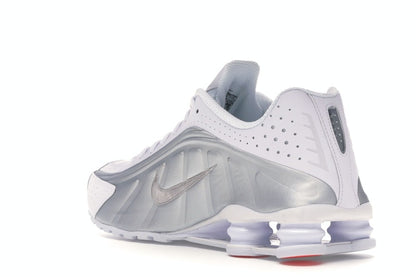 Nike Shox R4 White Metallic Silver