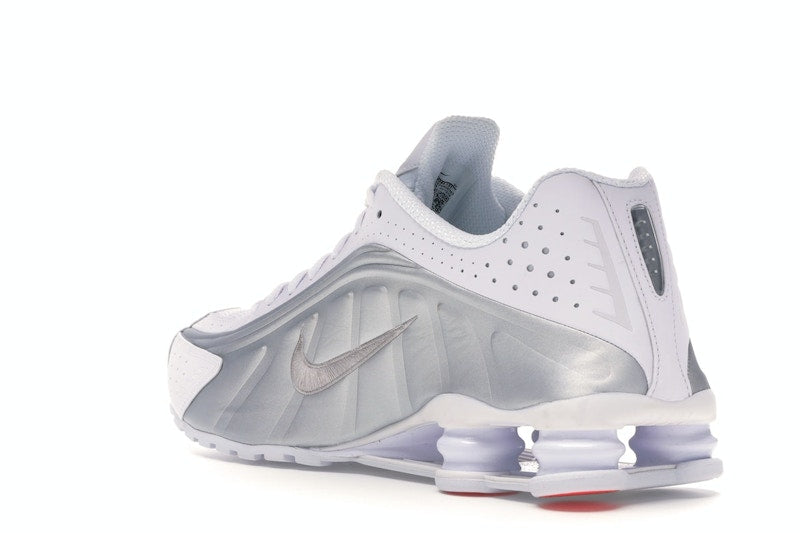 Nike Shox R4 White Metallic Silver