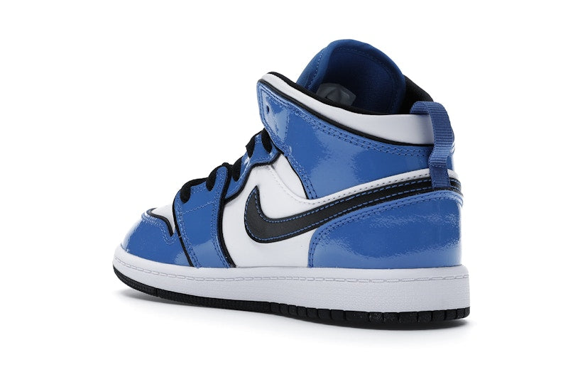 Jordan 1 Mid Signal Blue (PS)