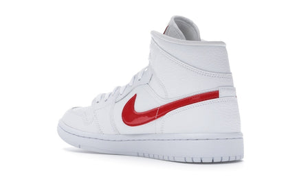 Jordan 1 Mid White University Red (Women's)