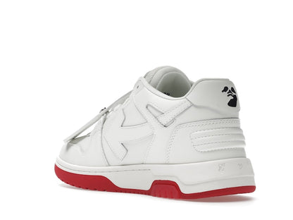 OFF-WHITE Out Of Office "OOO" Low Tops For Walking White White Red SS22