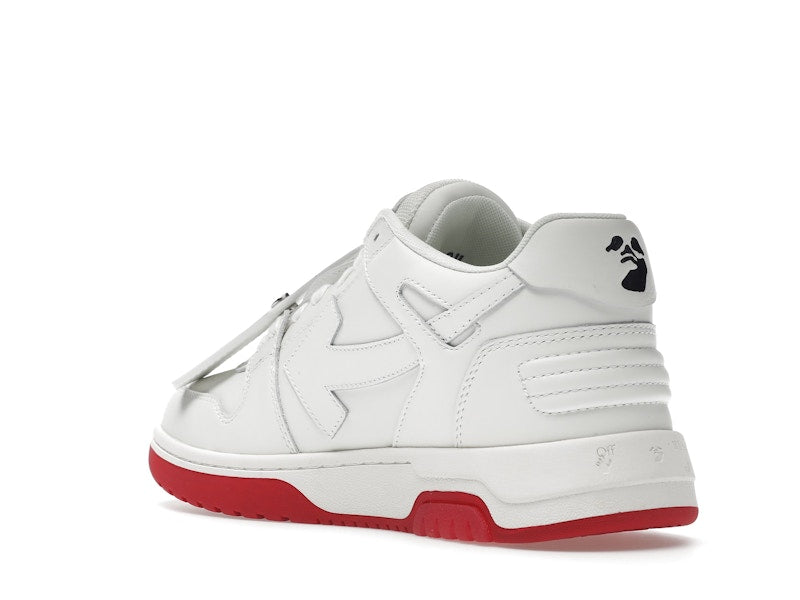 OFF-WHITE Out Of Office "OOO" Low Tops For Walking White White Red SS22