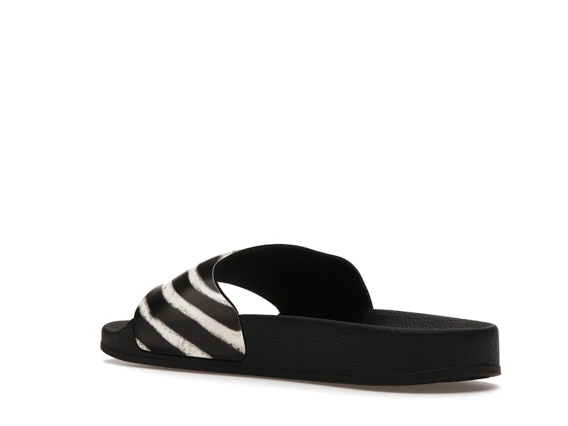 Off-White Spray Stripes Slides Black