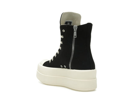 Rick Owens Hollywood DRKSHDW Double Bumper High Black Pearl Milk (Women's)
