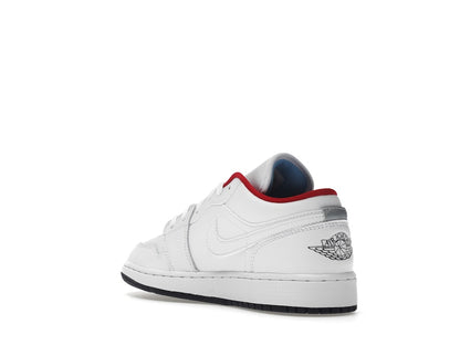 Jordan 1 Low White Gym Red Black (GS)