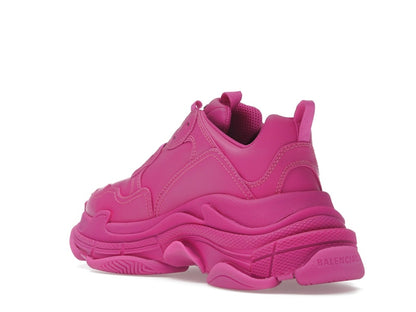 Balenciaga Triple S Faux Leather Dark Pink (Women's)