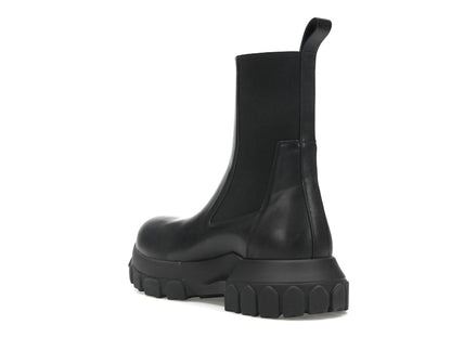 Rick Owens Lido Beatle Bozo Tractor Boots Black
