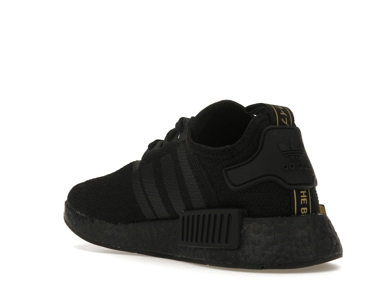 adidas NMD R1 Triple Black Gold Metallic (Women's)