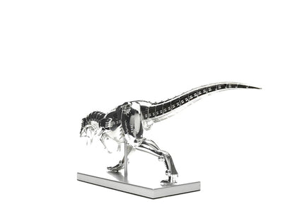 Hajime Sorayama T-Rex Cyborg Dinosaur Figure Silver