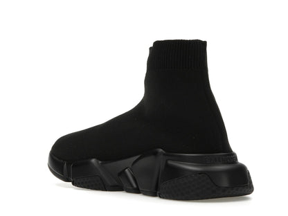 Balenciaga Speed Graffiti Trainers Black White Logo (Women's)