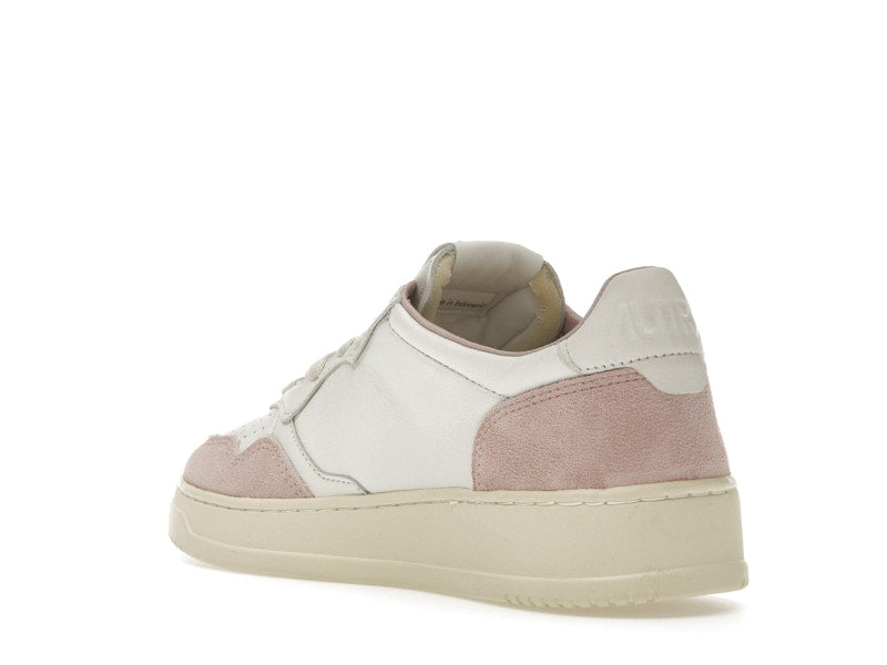 Autry Medalist Leather Low White Powder (Women's)