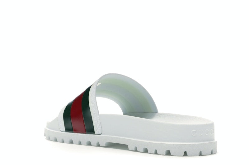 Gucci Web Slide Sandal White