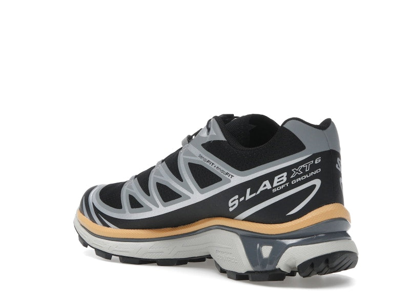 Salomon XT-6 Black Footwear Silver Warm Apricot