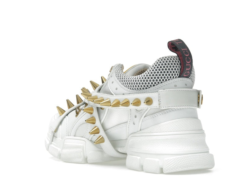 Gucci Flashtrek Chunky Leather Sneakers White Gold (Women's)