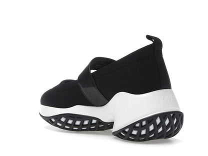 Roger Vivier Viv' Run Babies Black White Crystal Buckle (Women's)