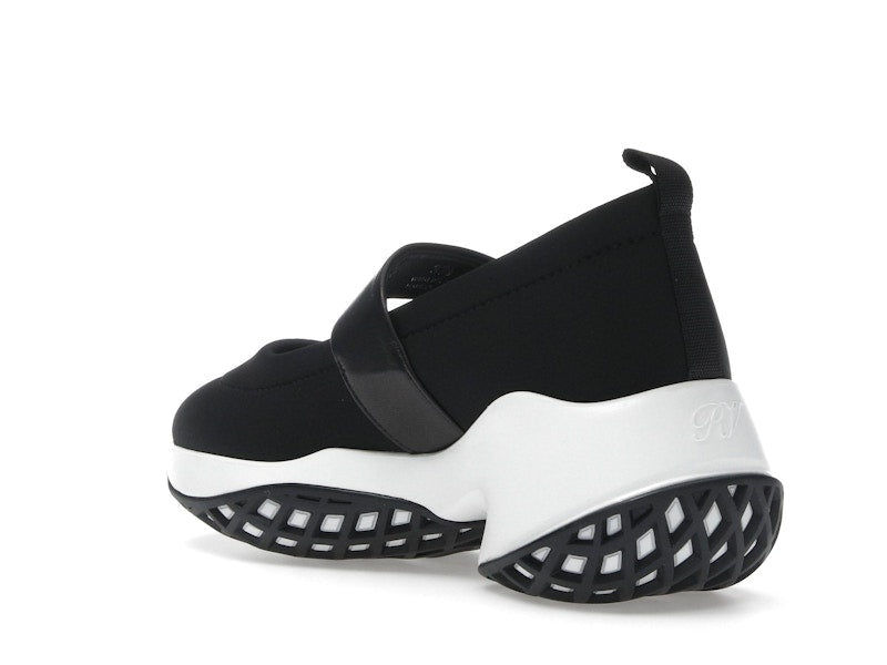 Roger Vivier Viv' Run Babies Black White Crystal Buckle (Women's)