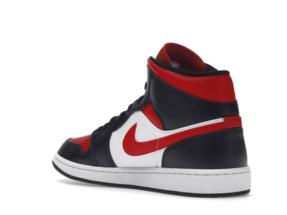 Jordan 1 Mid White Black Red (2022)