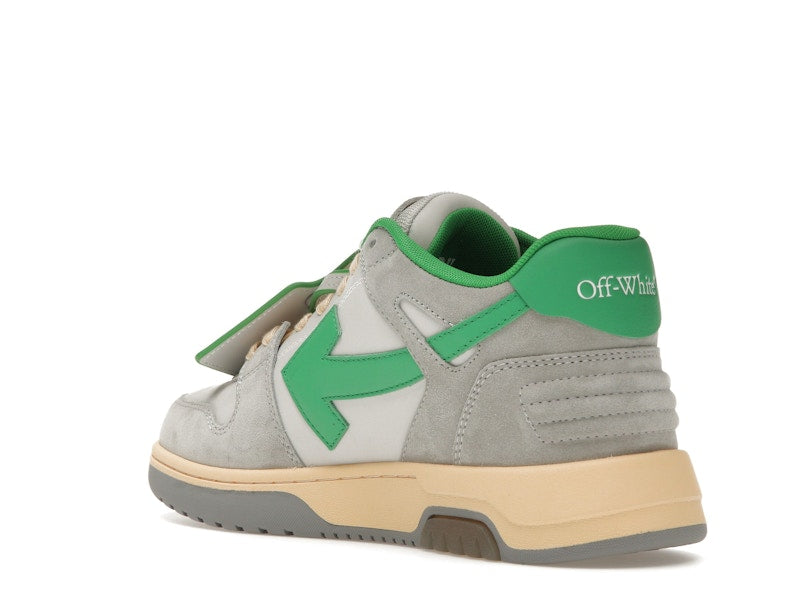 OFF-WHITE Out Of Office OOO Low Tops Light Grey Green
