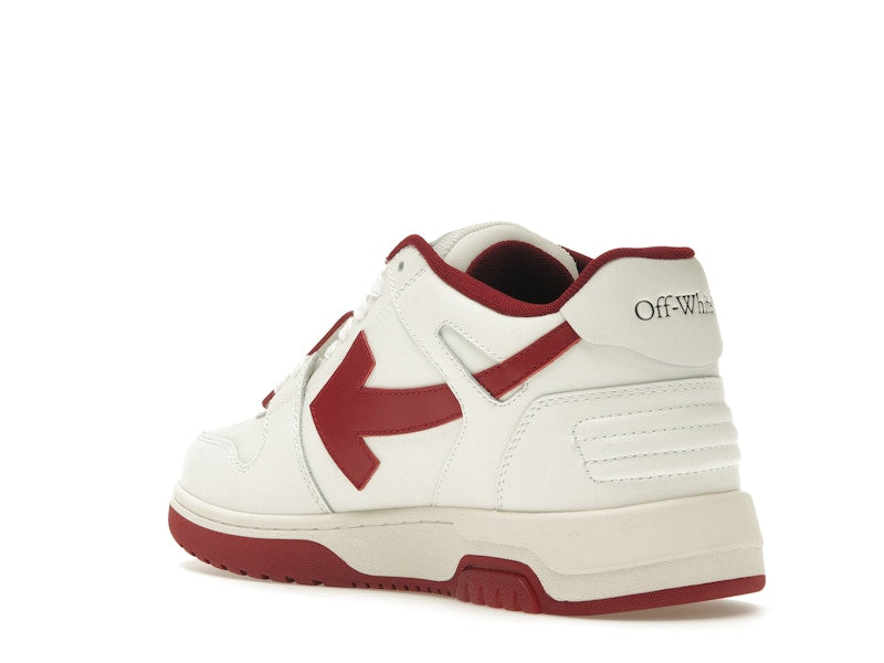 OFF-WHITE Out Of Office OOO Low Tops White Red White Tag