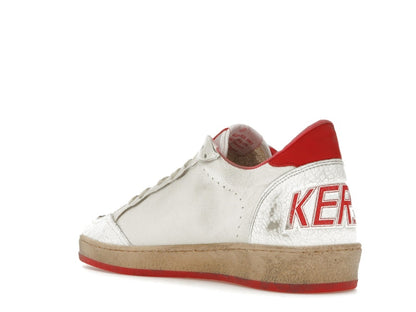 Golden Goose Ball-Star Low White Red