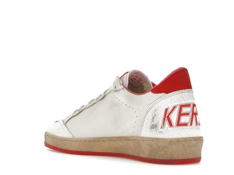 Golden Goose Ball-Star Low White Red