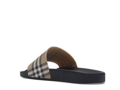 Burberry Vintage Check Slides Archive Beige