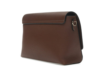 Burberry Vintage Check and Leather Note Crossbody Bag Tan