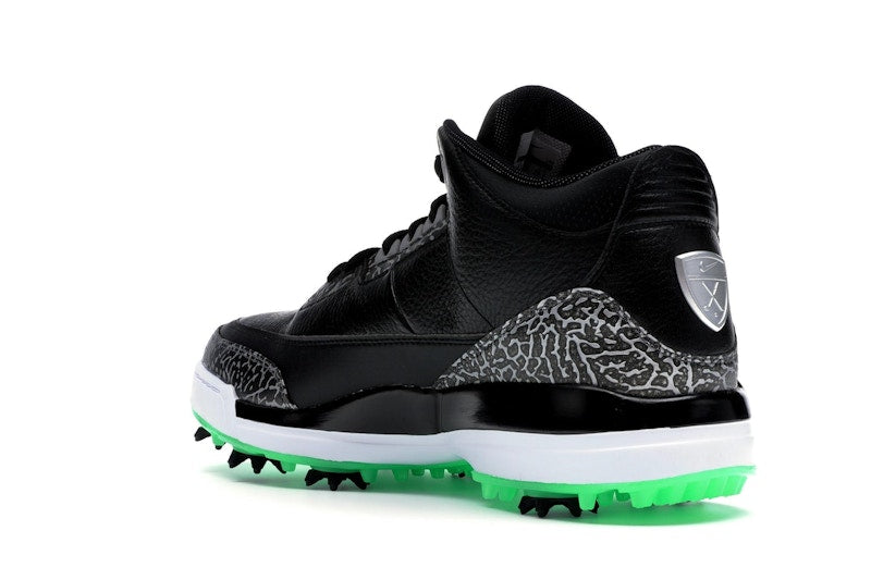 Jordan 3 Retro Golf Black Green Glow