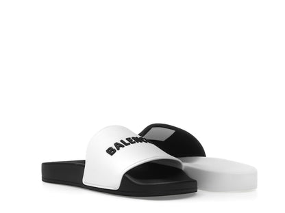 Balenciaga Pool Slides White Black (Women's)