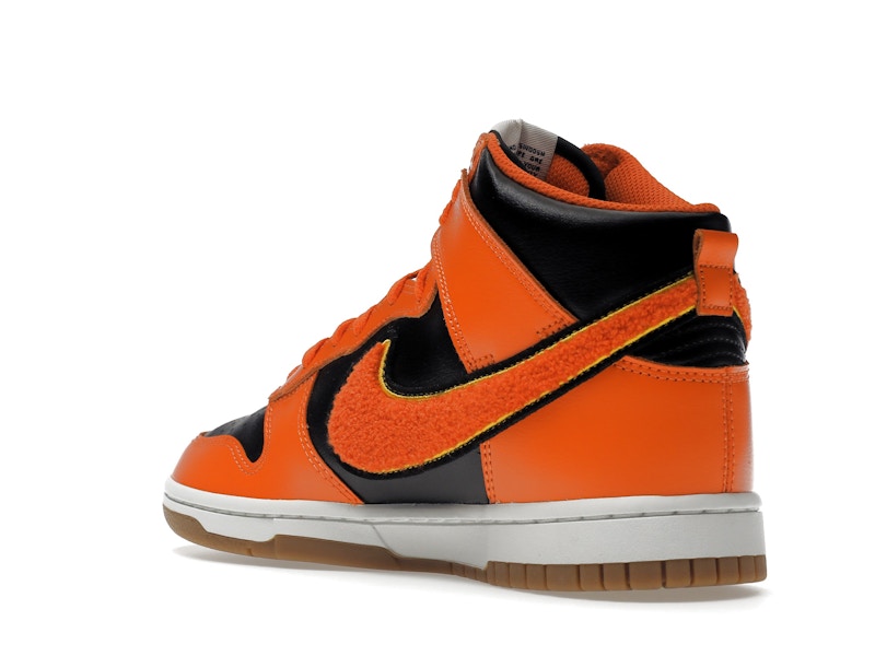 Nike Dunk High Retro Chenille Swoosh Safety Orange