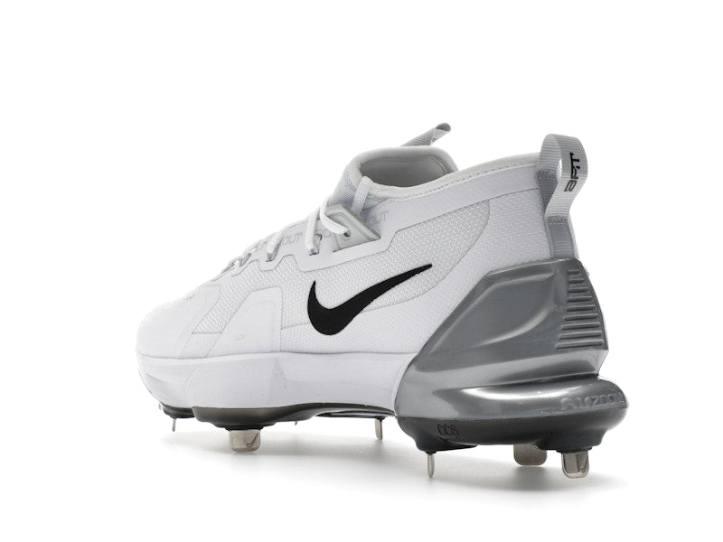 Nike Force Zoom Trout 9 Elite White Black Pure Platinum Metallic Silver