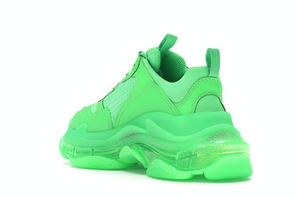 Balenciaga Triple S Neon Green Clear Sole (Women's)